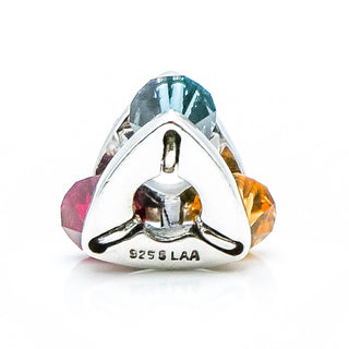 TROLLBEADS Winter Jewel Bead, Big Sterling Silver Charm With Swarovski Crystals