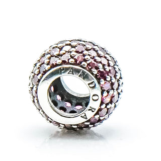 PANDORA Red Pave Lights Sterling Silver Charm With Red Zirconia 791051CZR - Retired