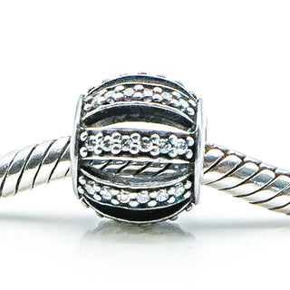 PANDORA Leading Lady Sterling Silver Charm With Clear Zirconia