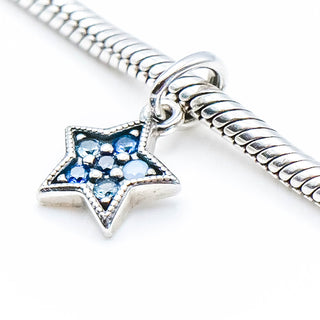 PANDORA Bright Star Sterling Silver Pendant Dangle Charm