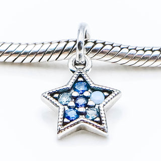 PANDORA Bright Star Sterling Silver Pendant Dangle Charm