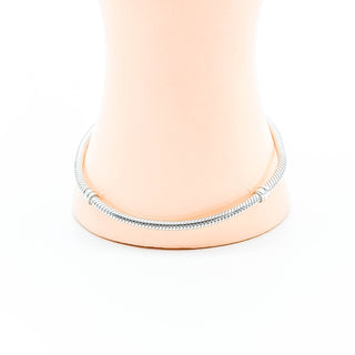 PANDORA Sterling Silver Starter Bangle Bracelet Size 7.5" With Santa Charm