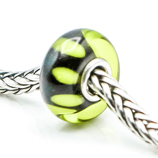 TROLLBEADS Green Shade Bead Sterling Silver Charm