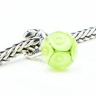 TROLLBEADS Spring Bead Sterling Silver Glass Bead Charm
