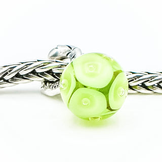 TROLLBEADS Spring Bead Sterling Silver Glass Bead Charm