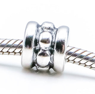 PANDORA Silver Row Dots Sterling Silver Charm