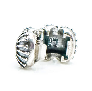 PANDORA Black Enamel Sterling Silver Clip
