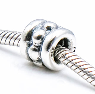 PANDORA Silver Row Dots Sterling Silver Charm