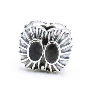 PANDORA Black Enamel Sterling Silver Clip