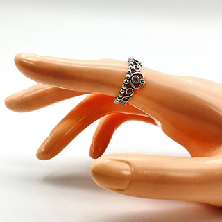 PANDORA Size 7 Sterling Silver Princess Tiara Crown Ring