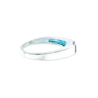 Red Cubic Zirconia Sterling Silver Ring Size 8
