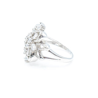 Sterling Silver Cubic Zirconia Ring Size 6