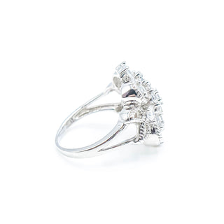 Sterling Silver Cubic Zirconia Ring Size 6