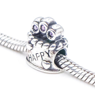 CHAMILIA Happy Birthday  Sterling Silver & SWAROVSKI Crystal Charm