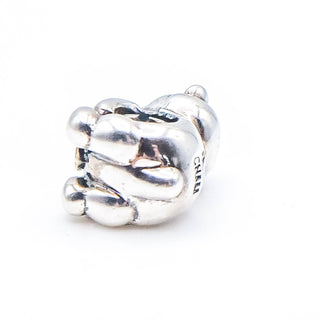 CHAMILIA Teddy Bear With Heart Belly Sterling Silver Charm