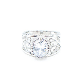 Bella Luce White Cubic Zirconia Sterling Silver Ring Size 7.5