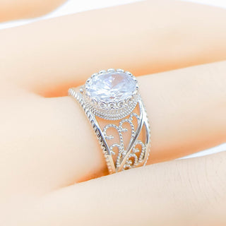 Bella Luce White Cubic Zirconia Sterling Silver Ring Size 7.5