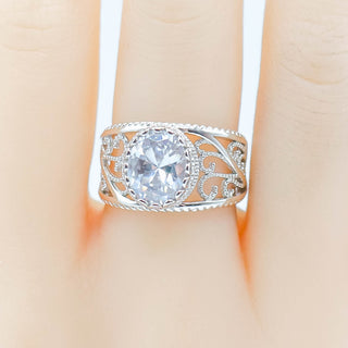 Bella Luce White Cubic Zirconia Sterling Silver Ring Size 7.5