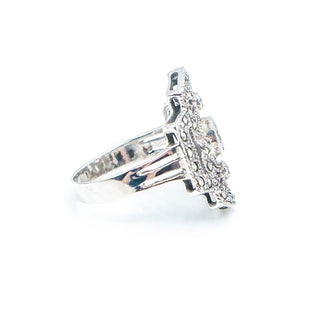 Marcasite CZ 850 Silver Ring Size 7.5