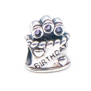 CHAMILIA Happy Birthday  Sterling Silver & SWAROVSKI Crystal Charm