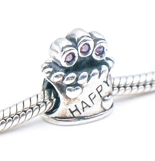 CHAMILIA Happy Birthday  Sterling Silver & SWAROVSKI Crystal Charm