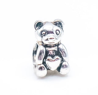 CHAMILIA Teddy Bear With Heart Belly Sterling Silver Charm