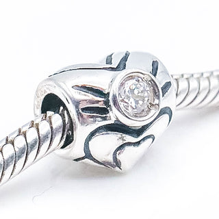 CHAMILIA Heart April Birthstone Sterling Silver Charm
