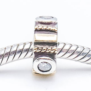CHAMILIA Sterling Silver And 14K Gold Spacer Charm