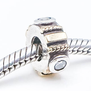 CHAMILIA Sterling Silver And 14K Gold Spacer Charm