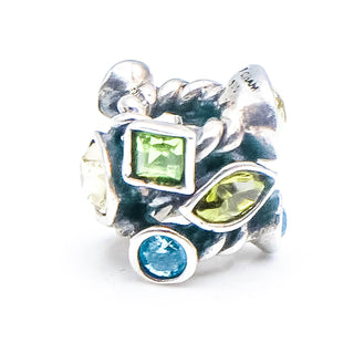 CHAMILIA Marquise Green Swarovski Crystal 925 Sterling Silver Charm