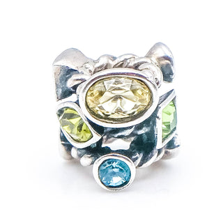 CHAMILIA Marquise Green Swarovski Crystal 925 Sterling Silver Charm