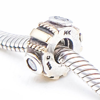 CHAMILIA Sterling Silver And 14K Gold Spacer Charm