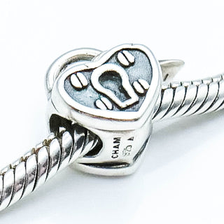 CHAMILIA Heart Lock Sterling Silver Charm