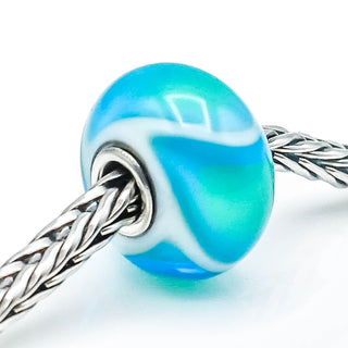 TROLLBEADS Rare One of A Kind Unique Armadillo Glass Bead Sterling Silver Charm