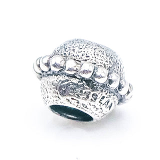 TROLLBEADS Small Planet Bead Sterling Silver Charm
