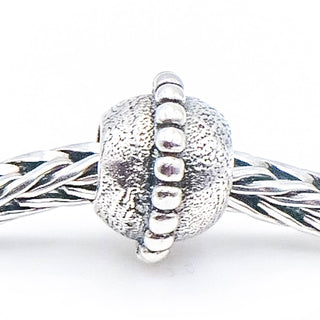 TROLLBEADS Small Planet Bead Sterling Silver Charm