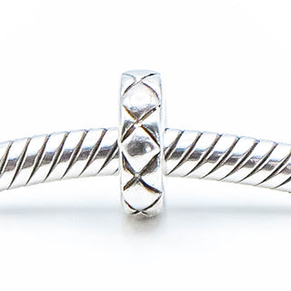 PANDORA Criss Cross Sterling Silver Spacer Charm