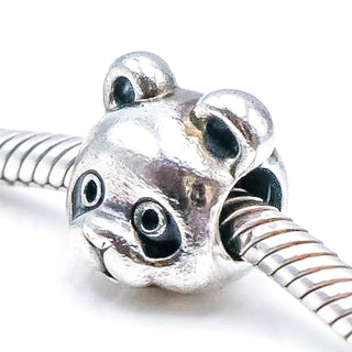Pandora Peaceful Panda Sterling Silver Charm With Black Enamel