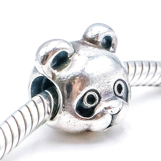 Pandora Peaceful Panda Sterling Silver Charm With Black Enamel
