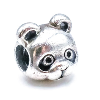 Pandora Peaceful Panda Sterling Silver Charm With Black Enamel