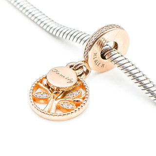 PANDORA Rose™ Family Tree Dangle 14K Rose Gold Plated Sterling Silver Charm