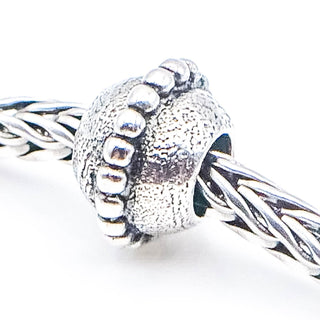 TROLLBEADS Small Planet Bead Sterling Silver Charm