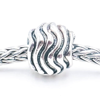 TROLLBEADS Waves Bead Sterling Silver Charm