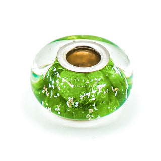 CHAMILIA Be Merry Green Murano Glass Charm With Sterling Silver Core