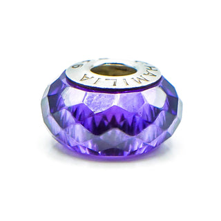 CHAMILIA Jeweled Collection Faceted Purple Cubic Zirconia Charm
