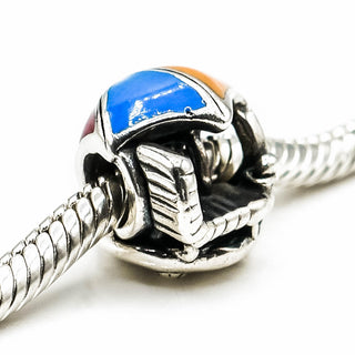 CHAMILIA Beach Day Sterling Silver Charm With Enamel Umbrella