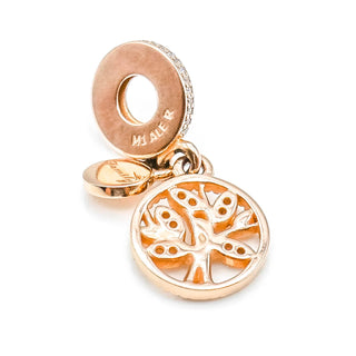 PANDORA Rose™ Family Tree Dangle 14K Rose Gold Plated Sterling Silver Charm