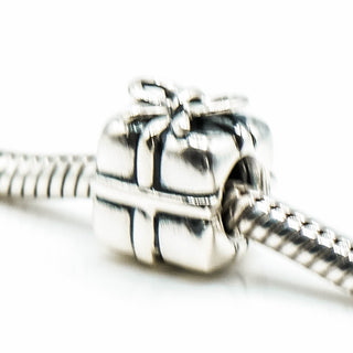 PANDORA Present With Bow Sterling Silver Gift Charm