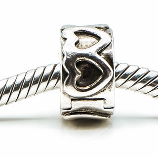 PANDORA Row of Hearts Clip Sterling Silver Row of Hearts Clip - 791978