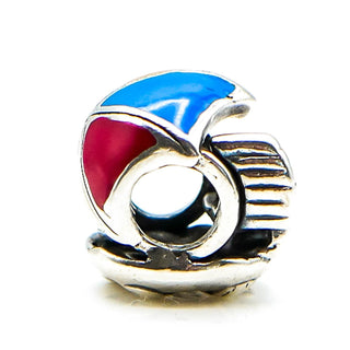 CHAMILIA Beach Day Sterling Silver Charm With Enamel Umbrella